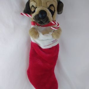 The Dog Artist Collection Christmas Red Stocking